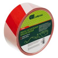 Лента сигнальная 50*200м бело-красная